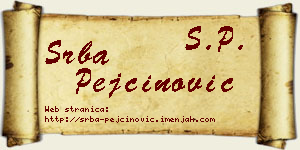 Srba Pejčinović vizit kartica
